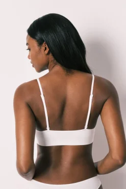 AIRY Soutien top triangular sem costura branco