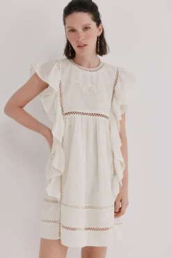 Aroa. Vestido bordado