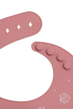 Babete de silicone rosa - vou comer tudo