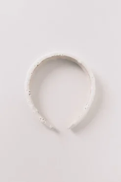Bandolete com bordado suíço branco