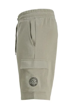 Bermuda cargo em felpa regular fit