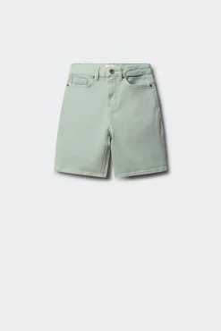 Bermuda de 5 bolsos lavada para menino