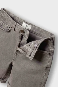 Bermuda denim básica para criança