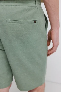 Bermuda em linho comfort slim fit