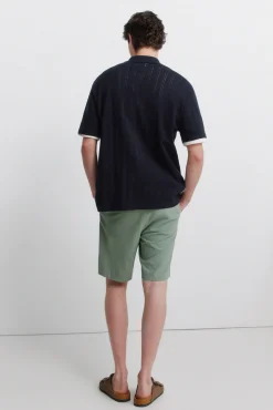 Bermuda em linho comfort slim fit