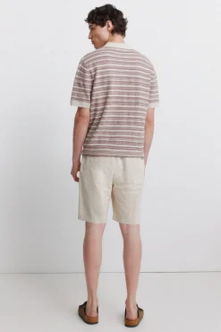 Bermuda em linho comfort slim fit