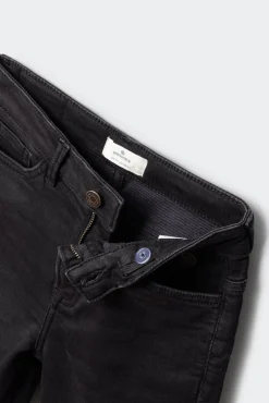 Bermuda jeans slim knit para menino