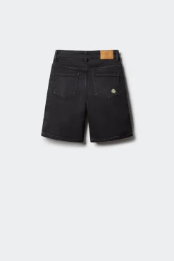 Bermuda jeans slim knit para menino