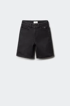 Bermuda jeans slim knit para menino