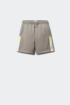 Bermuda jogger com franjas para menino
