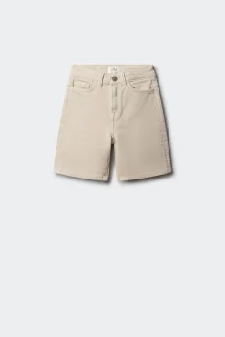 Bermuda straight denim para criança