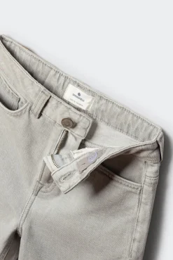 Bermuda straight denim para criança