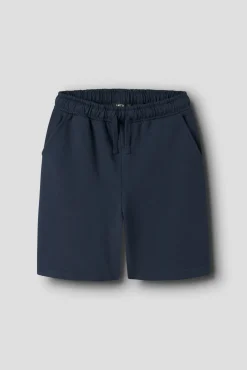 Bermuda de felpa com cintura elástica e ajuste interior
