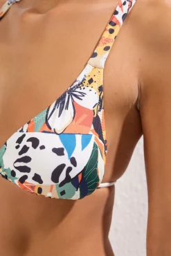 Biquíni com estampado abstrato