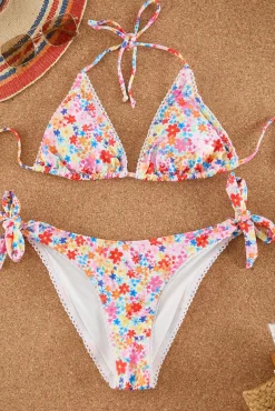 Biquíni com estampado floral