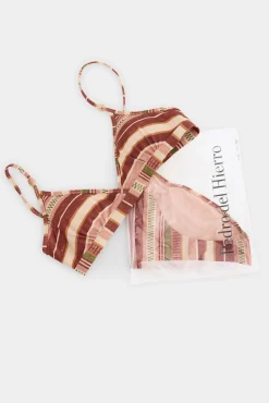 Biquíni estampado riscas