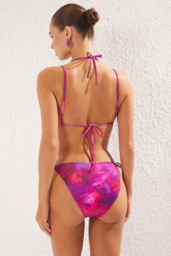 Biquíni reto estampado