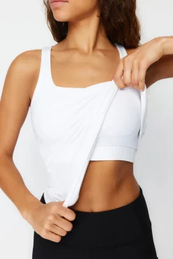 Blusa decote quadrado com alças
