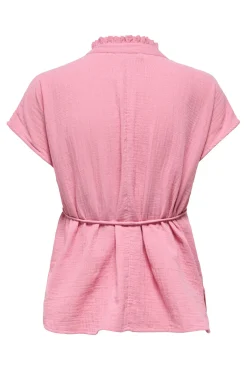 Blusa de maternidade com cinto