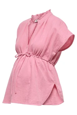 Blusa de maternidade com cinto
