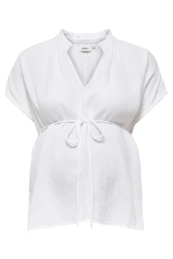 Blusa de maternidade com cinto