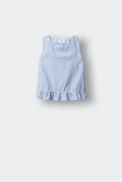 Blusa de riscas oxford menina