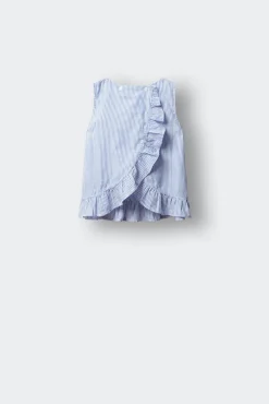 Blusa de riscas oxford menina