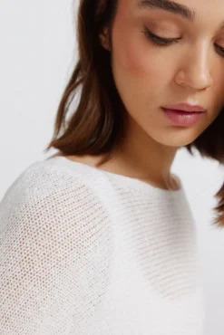 Boat neck jumper