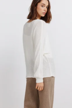 Boat neck jumper