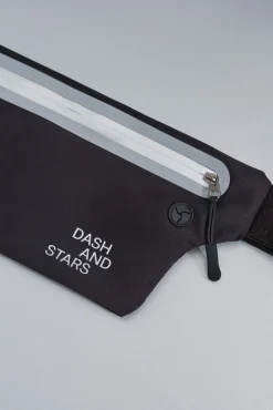 Bolsa de cintura preta extra plana