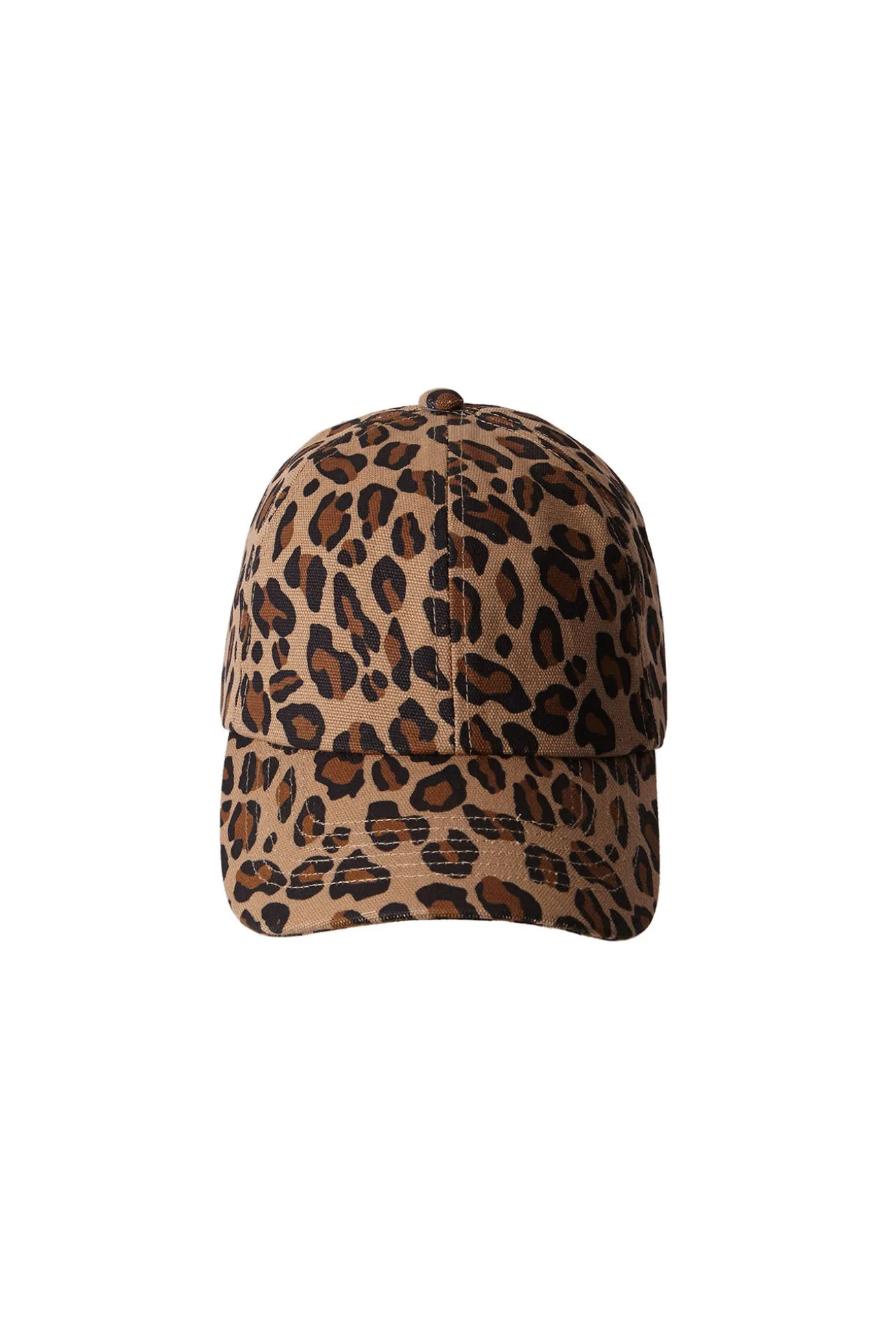 Boné com estampa de leopardo