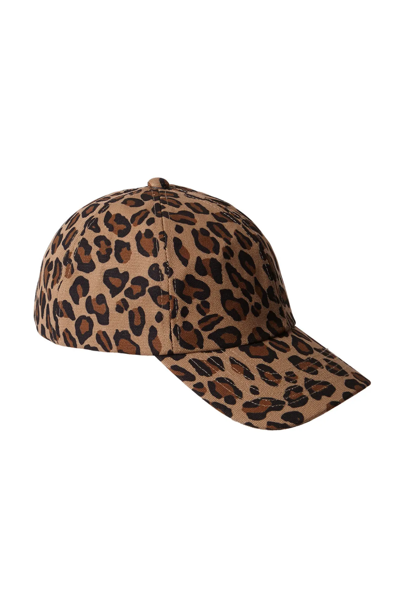 Boné com estampa de leopardo