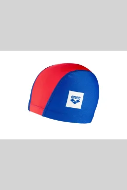 Boné de natação para crianças azul e vermelho
