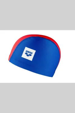 Boné de natação para crianças azul e vermelho