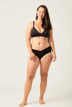 Braga maternidad menstrual bambú negra absorción maxi
