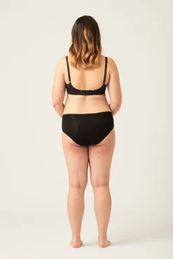Braga maternidad menstrual bambú negra absorción maxi