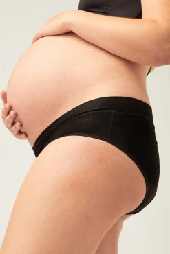 Braga maternidad menstrual bambú negra absorción maxi
