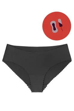 Braga menstrual Everyday negra – Absorción súper ligera