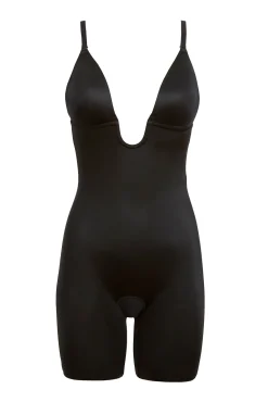 Braguita faja reductora escote U negra Spanx