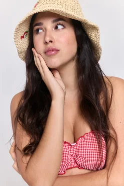 Bucket hat Paperstraw bordado