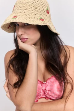 Bucket hat Paperstraw bordado