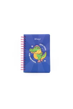 Caderno A5 com capa com volume Crocodilo - Too cool for the pool