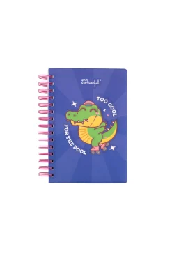 Caderno A5 com capa com volume Crocodilo - Too cool for the pool