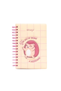 Caderno A5 com capa com volume Ouriço - The Art of Being a Hedgehog