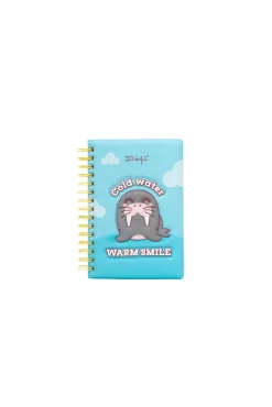 Caderno A5 com capa em relevo Morsa - Cold water, warm smile
