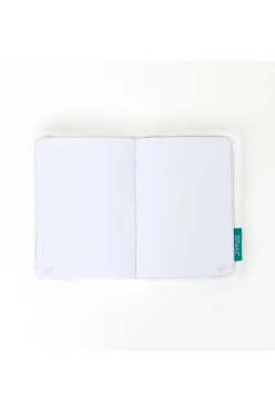 Caderno A6 de peluche com coelho preguiçoso