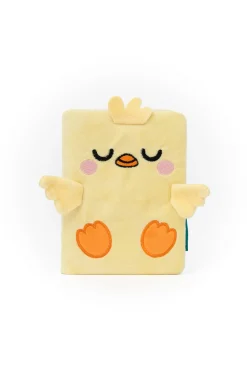 Caderno A6 de peluche - Pintainho preguiçoso