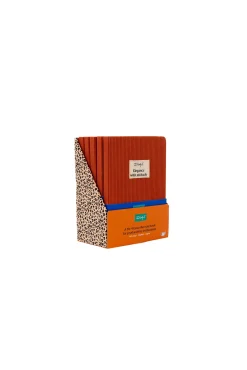 Caderno A5 em veludo cotelê terracota - Elegância com atitude