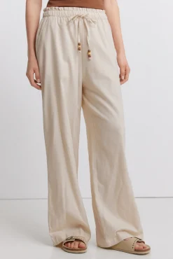 Calça comprida em linho