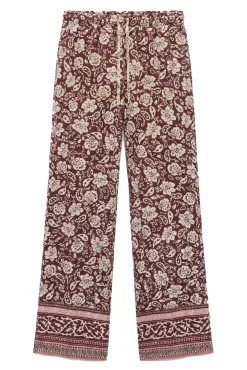 Calça comprida estampada boho